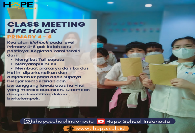 CLASS MEETING PRIMARY, LIFE HACKS!