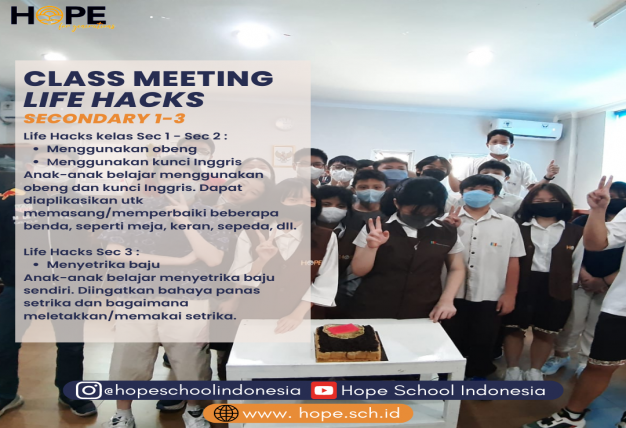 CLASS MEETING SECONDARY, LIFE HACKS!